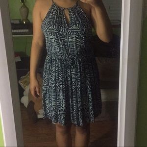 Blue and white Skater dress